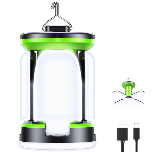 Blukar Camping Lantern Rechargeable, Camping Lights Lamp-7 Light Modes,60 LED Ultra Bright LED Tent Light,Long Battery Life for Outdoor for Camping, Emergency, Fishing, Hiking etc (White Light)