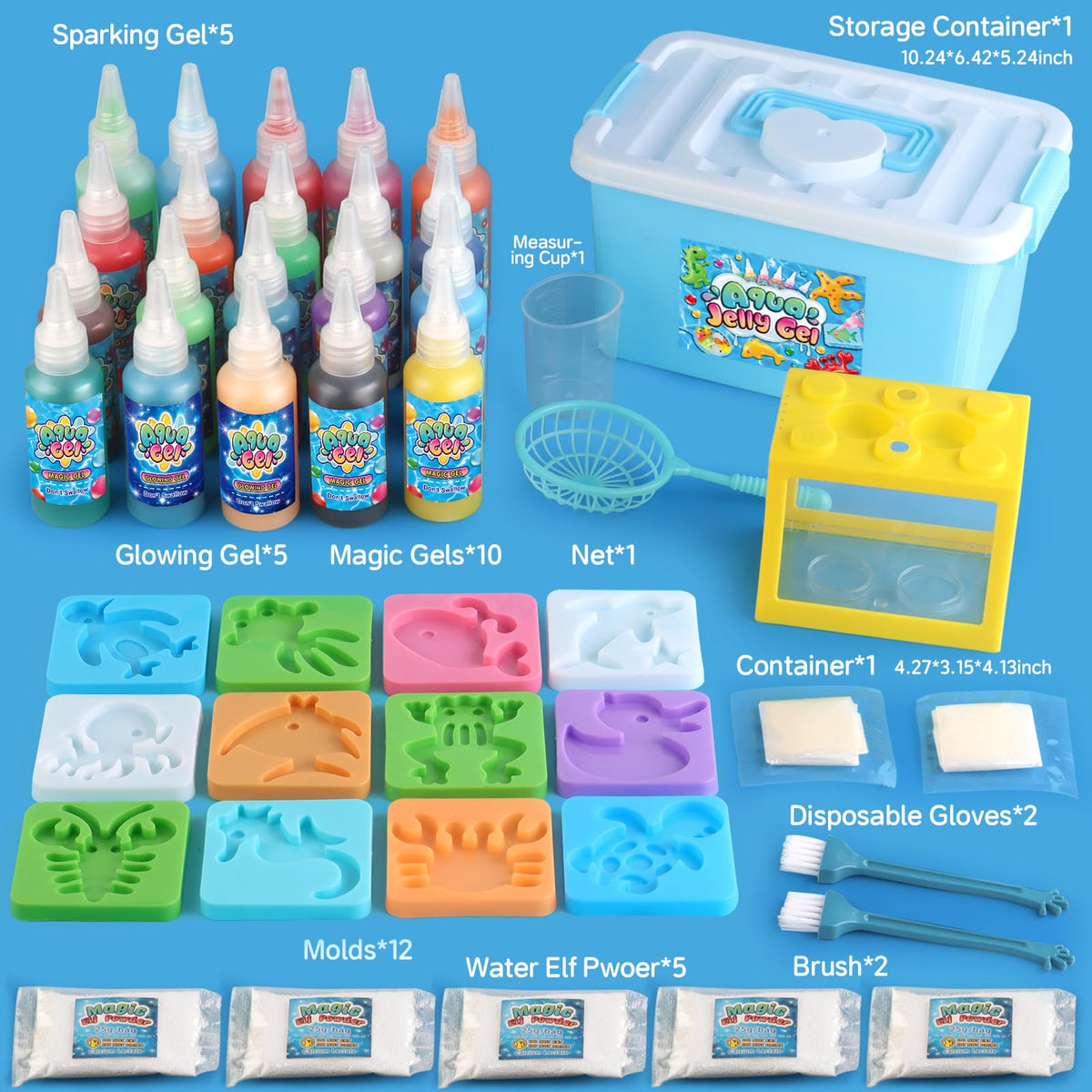 wookidel Magic Gel Water Elf Toy Kit, Aqua Fairy Water Gel Kit for Kids 🍁 All In One Marketplace Canada