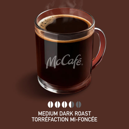 McCafé Premium Medium Dark Roast Decaf K-Cup Coffee Pods, 72 Count, For Keurig Coffee Makers