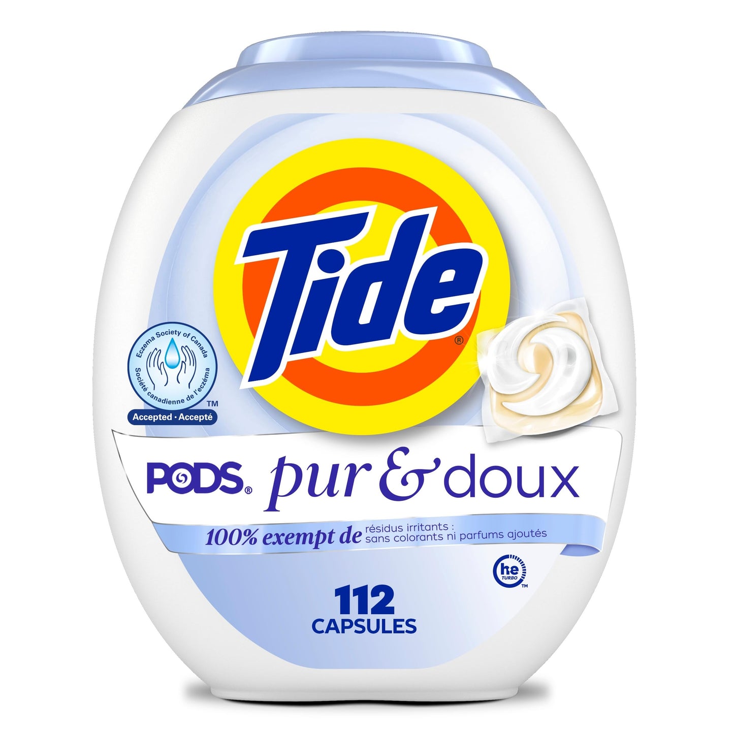 Tide PODS Free & Gentle Laundry Detergent Soap Pacs, 112 Count
