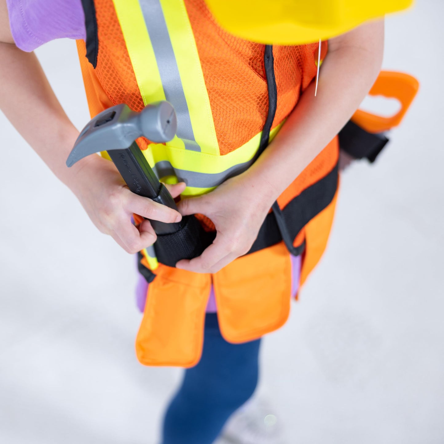 Melissa & Doug Construction Costume, Pretend Play Dress Up Set (6-Pc) Tools, Vest & Accessories, Role Play Toys for Kids 3+ - Available at All In One Marketplace Canada