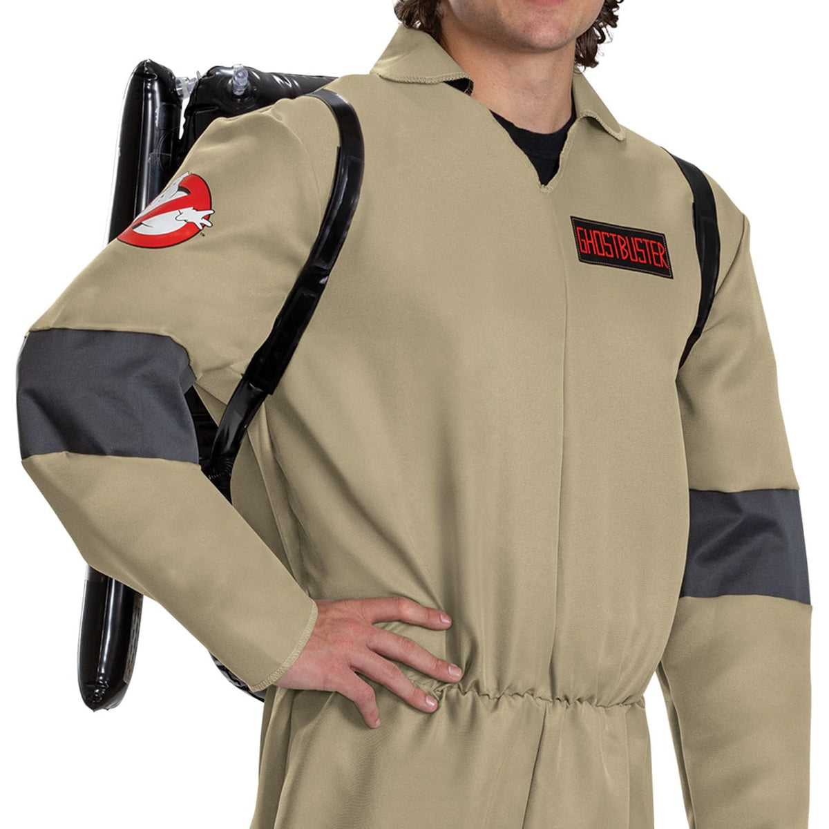 Disguise Ghostbusters Adult Costume, Offiical Ghostbusters Frozen Empire Halloween Costume Jumpsuit, Size XS/S