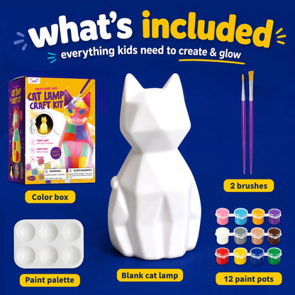 Cat Lamp Painting Kit for Kids, Crafts for Kids 6-8, Gifts for Girls Boys 🍁 All In One Marketplace Canada
