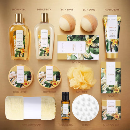 Gift Baskets for Women Spa Luxetique Birthday Gift 15pc Vanilla Gifts Set 🍁 All In One Marketplace Canada
