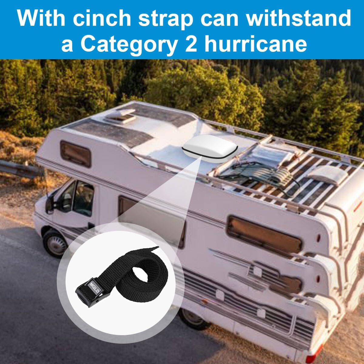 MQLD Camper Air Conditioner Cover Trailer AC Covers for RV Roof Unit, 600D Oxford Cloth Fits Dometic FreshJet 3, ASA, VEVOR, Furrion RV Air Conditioner Winter Covers for Outside - A/C Cover for Roof 🍁 All In One Marketplace Canada