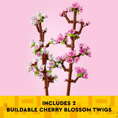LEGO Cherry Blossom Building Toy for Kids, Girls & Boys, Ages 8+ - Artificial Cherry Blossom Decor for Home & Display - Creative Gift Idea for Plant & Flower Lovers - 40725 LEGO