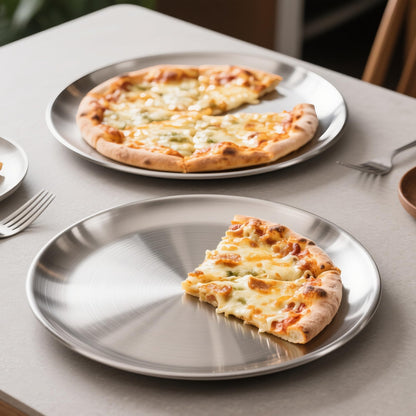 12 Inch Pizza Pan for Oven Set of 2, Non-Stick Stainless Steel Pizza Pan 🍁 All In One Marketplace Canada