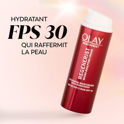 Olay Regenerist Micro-Sculpting Cream Anti-Aging Face Moisturizer with SPF 30 Broad Spectrum, Vitamin B3, 50 mL - Available at All In One Marketplace Canada