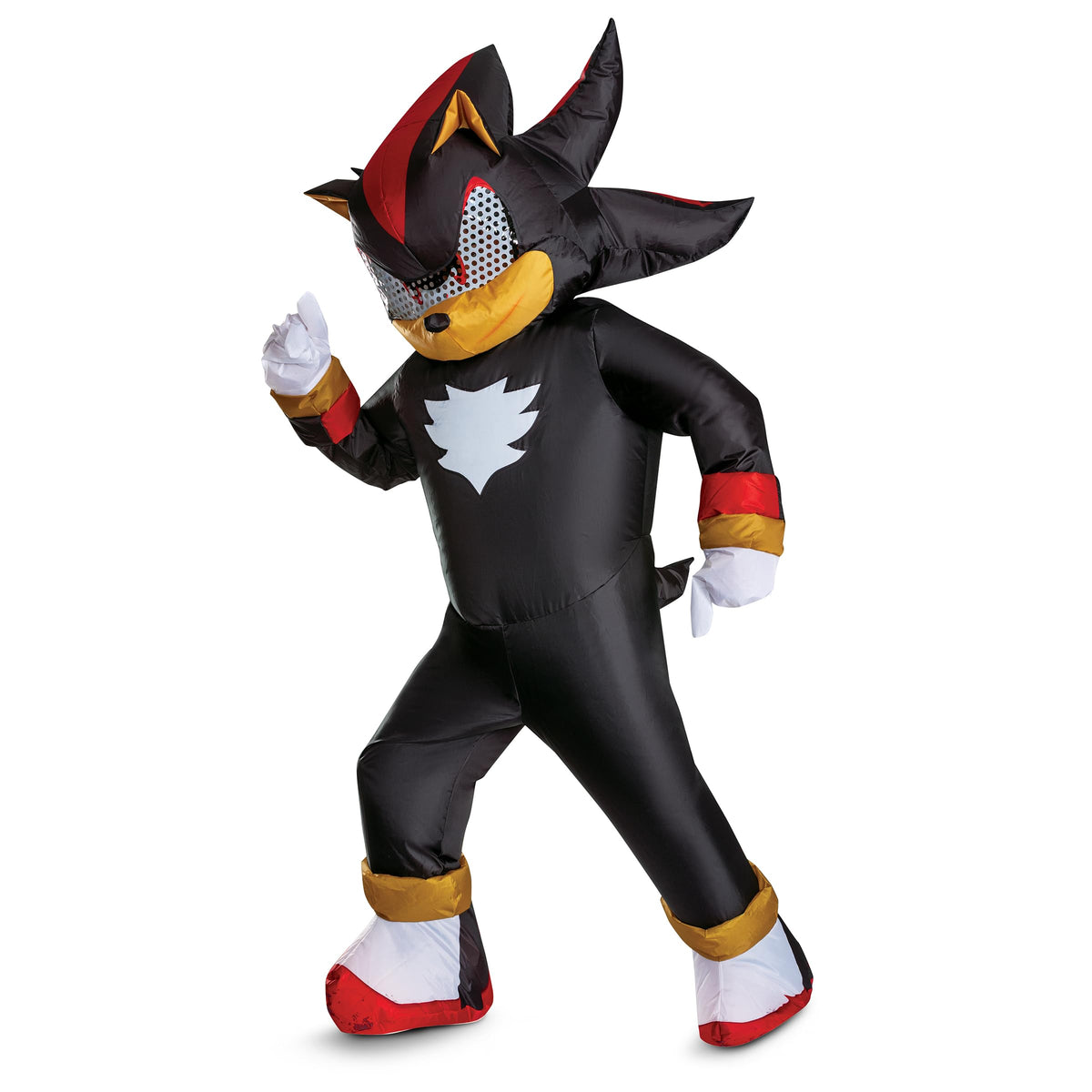 Déguisement gonflable adulte Sonic Shadow, tenue d'Halloween gonflable sous licence officielle pour adultes