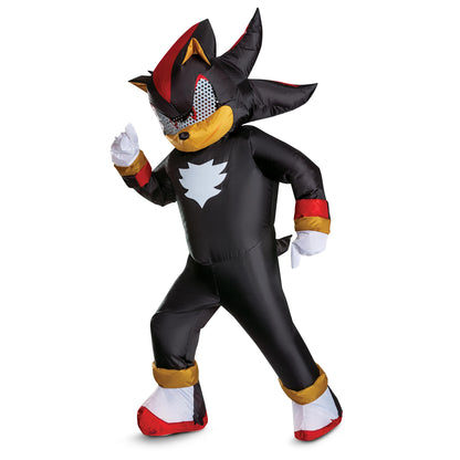 Déguisement gonflable adulte Sonic Shadow, tenue d'Halloween gonflable sous licence officielle pour adultes