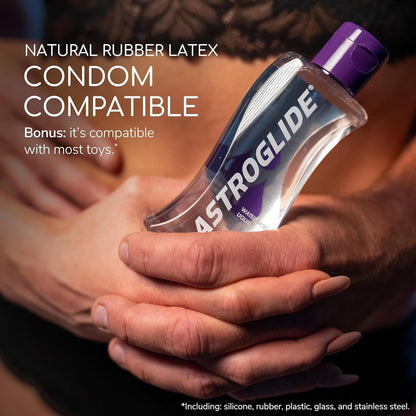Astroglide Water Based Lube (355 mL) | Liquid Personal Lubricant, for Men, Women and Couples | Value Size - Available at All In One Marketplace Canada