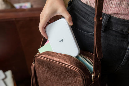 Canon Ivy 2 Mini Photo Printer (Mini Blue), Bluetooth Portable Smartphone Printer for iOS & Android, Bundle with 10 Zink Sticky-Back Photo Prints, LED Light Bar, Protective Case & USB Cable 🍁 All In One Marketplace Canada