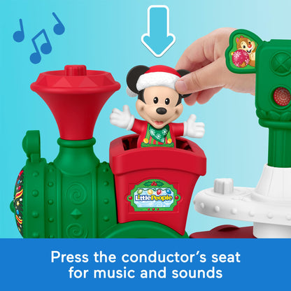Fisher-Price Little People Disney Jr Musical Christmas Train Toy