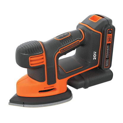 BLACK+DECKER 20V MAX* Cordless Detail Sander with Battery and Charger (BDCMS20C) BLACK+DECKER