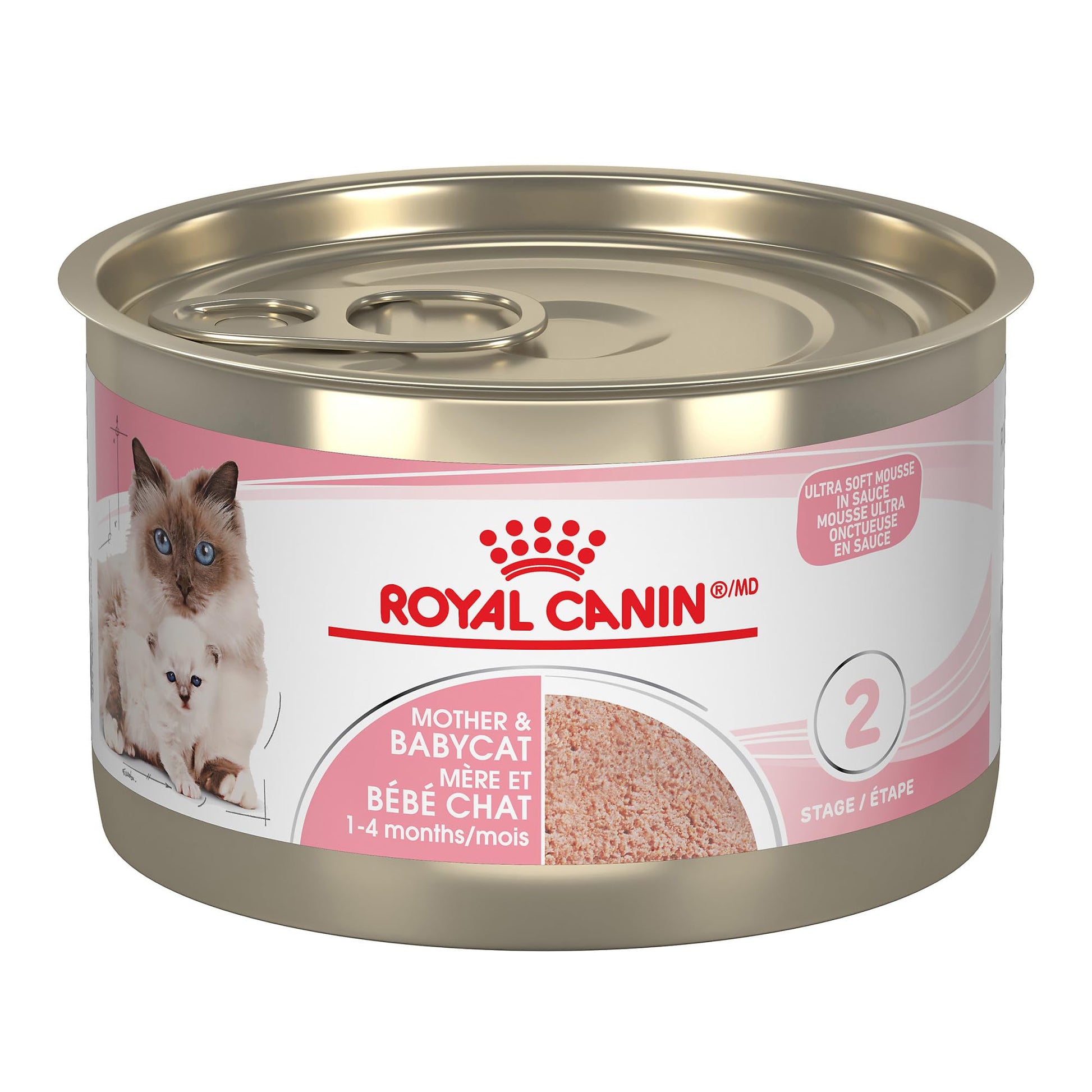 Royal Canin Feline Health Nutrition Mother & Babycat Ultra Soft Mousse in Sauce Canned Cat Food, 5.1 oz can (24-Count) ROYAL CANIN