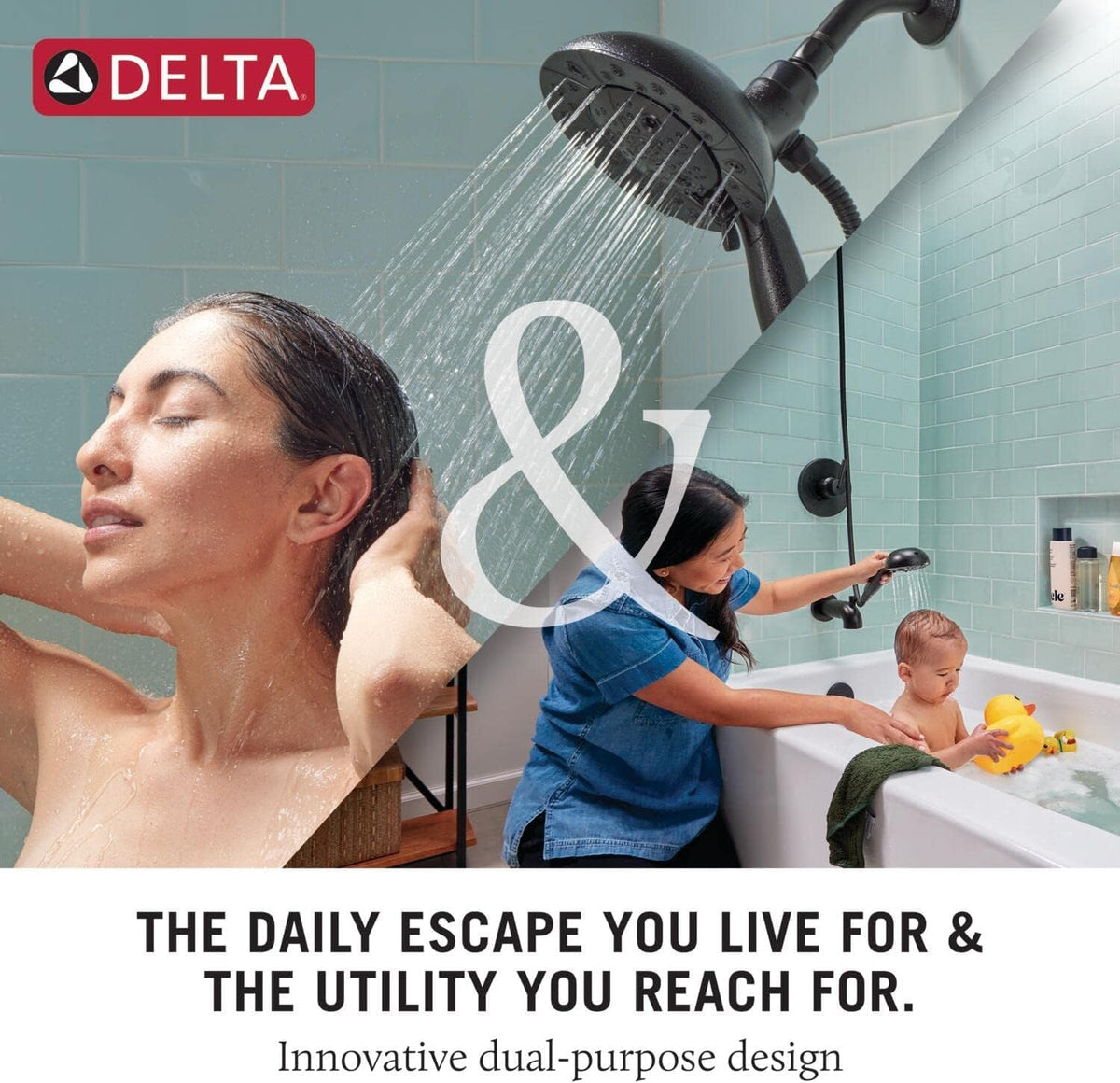 Delta 75486C-140 In2ition Four Setting Round Raincan Showerhead in Chrome