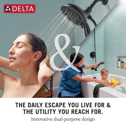 Delta 75486C-140 In2ition Four Setting Round Raincan Showerhead in Chrome