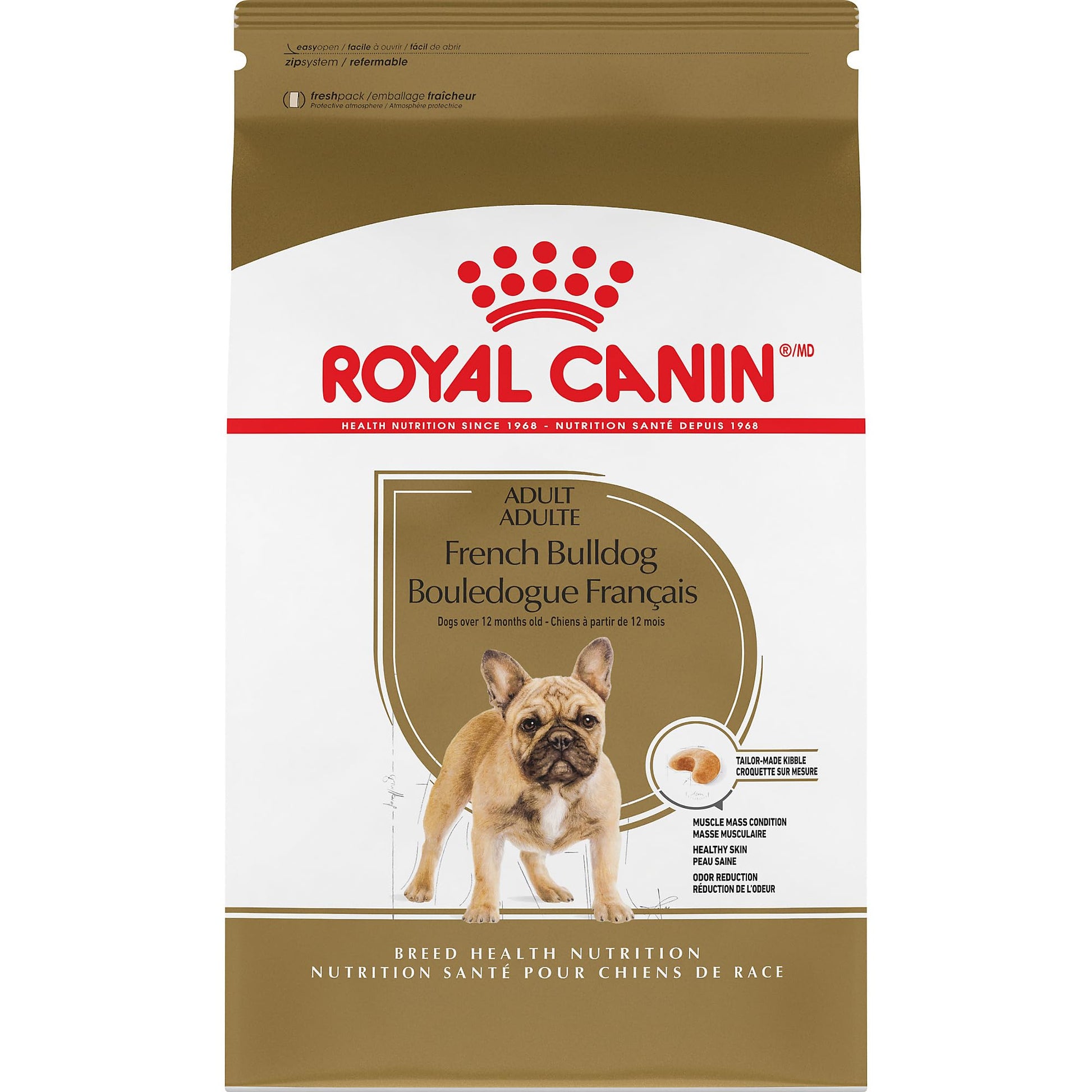 Royal Canin Breed Health Nutrition French Bulldog Adult: Dry Dog Food, 17 lb bag ROYAL CANIN