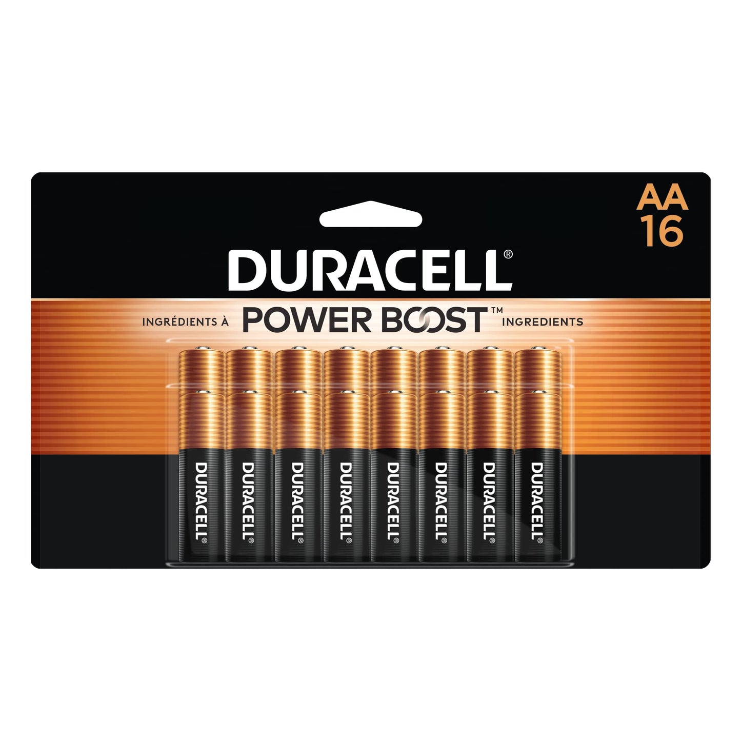 Duracell Coppertop AA Batteries with Power Boost Ingredients, 16 Count (Pack of 1) Long-lasting Alkaline Double AA Battery for Household and Office Devices - Available at All In One Marketplace Canada