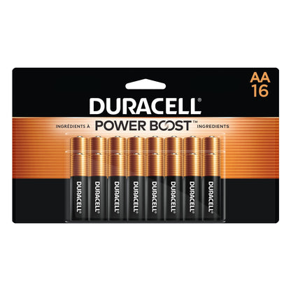 Duracell Coppertop AA Batteries with Power Boost Ingredients, 16 Count (Pack of 1) Long-lasting Alkaline Double AA Battery for Household and Office Devices - Available at All In One Marketplace Canada