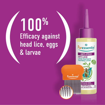 Puressentiel 100% Natural SOS Lice Treatment Lotion & Comb, for Kids -100ml