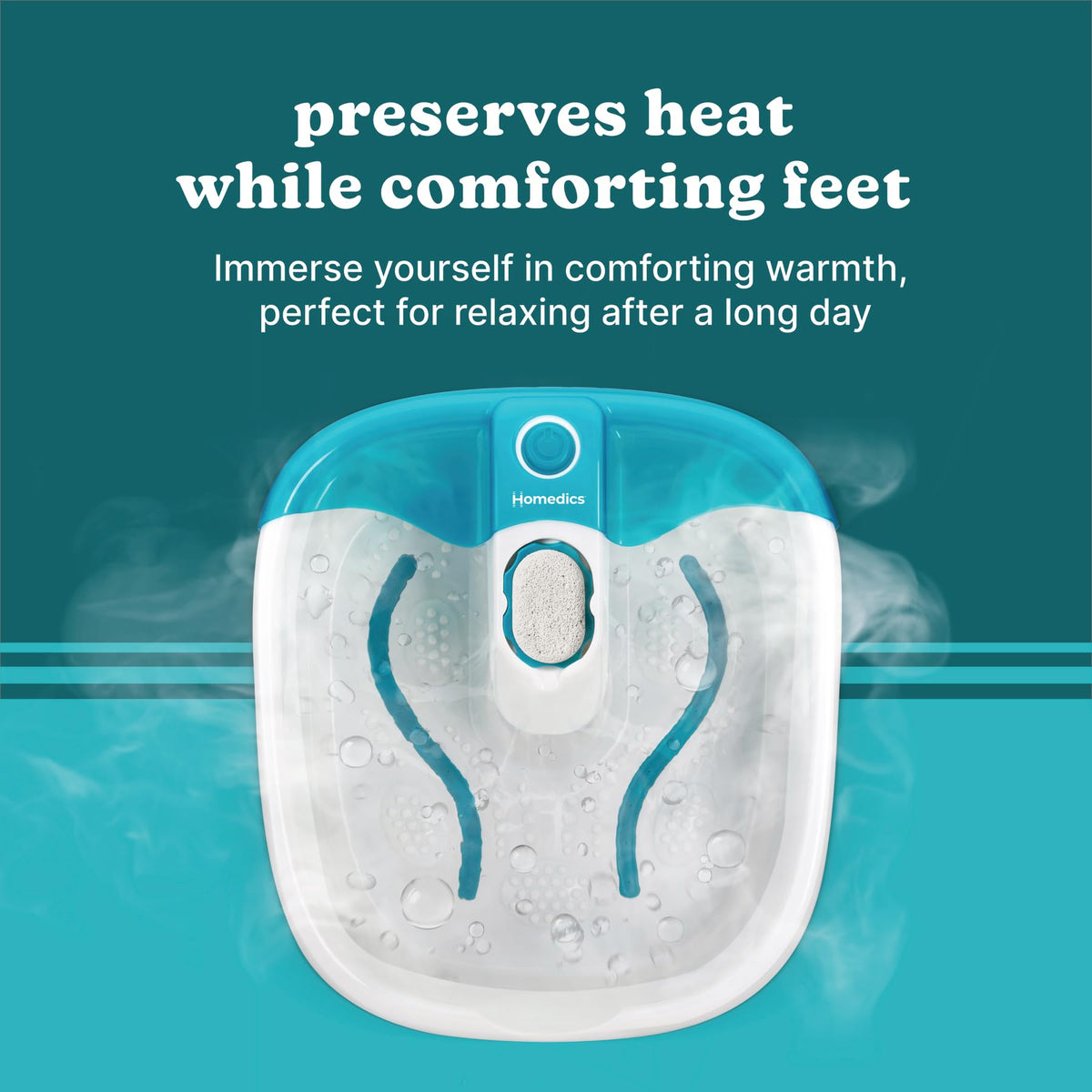 HoMedics Bubble Mate Foot Spa with Heat Maintenance