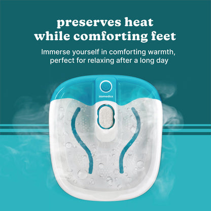 HoMedics Bubble Mate Foot Spa with Heat Maintenance