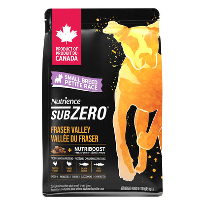 Nutrience Grain Free Subzero Small Breed Dog Food, 4.5kg (10 lbs), Canadian Fraser Valley, Dry Dog Food, High Protein Kibble, Nourriture Pour Chien, Manger Pour Chien 🍁 All In One Marketplace Canada