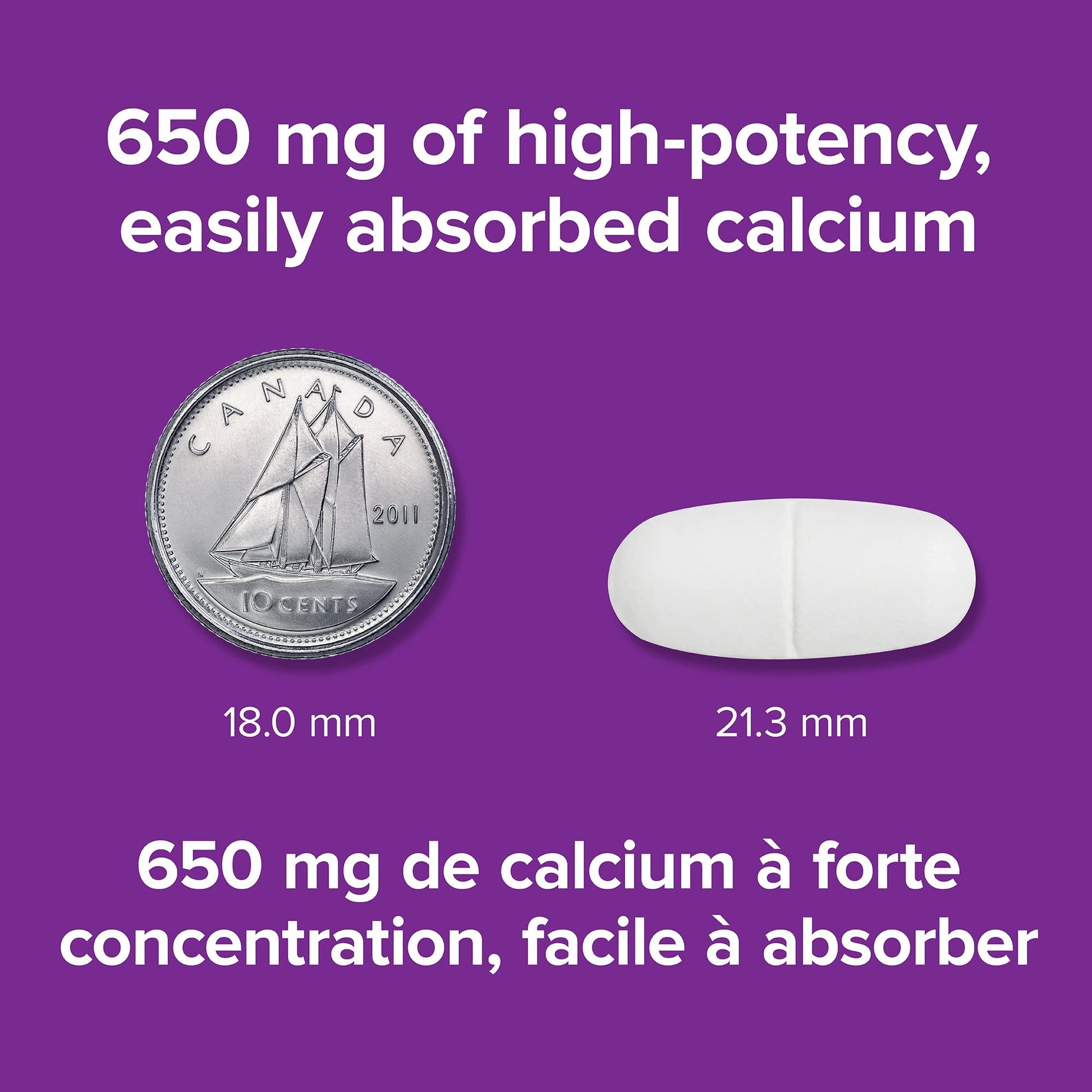 Webber Naturals Calcium Ultra, Enhanced Absorption, 280 Tablets, Helps Build Strong Bones, Vegan - Available at All In One Marketplace Canada