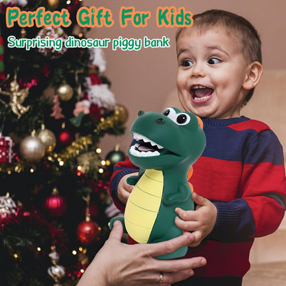 Lirunshe Piggy Bank for Boys, Unbreakable Plastic Dinosaur Piggy Bank for Kids, Children's Money Bank Coin Bank, Gifts for Birthday Christmas Baby Shower 🍁 All In One Marketplace Canada