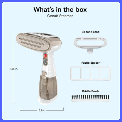 Conair Turbo Extreme Steam Hand Held Fabric Steamer, White/Champagne, One Size Conair