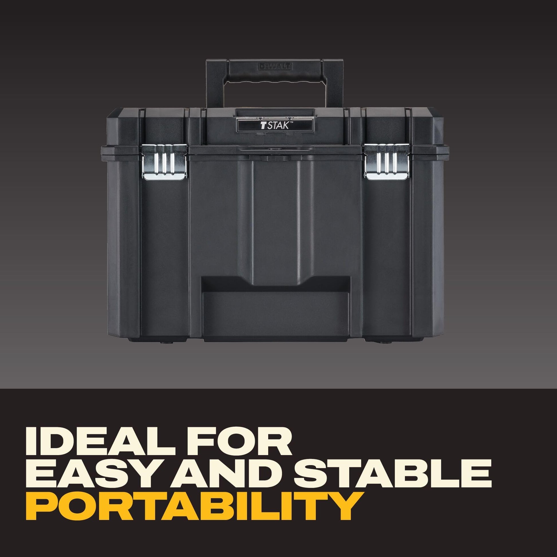 DEWALT TSTAK Tool Box, Deep (DWST17806), Black