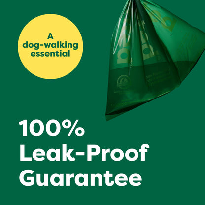 Earth Rated Dog Poop Bag Holder with Dog Poop Bags Rolls, New Look, Durable and Guaranteed Leakproof, Unscented, 1 Dispenser and 900 Bags