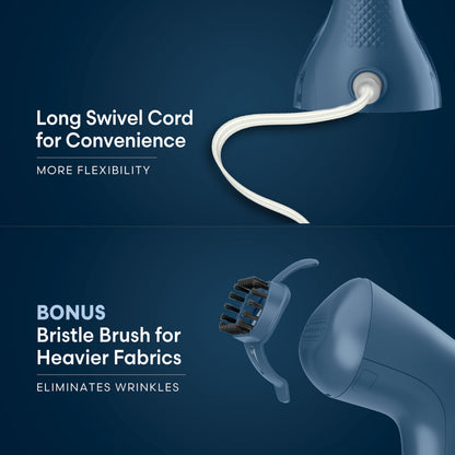 Conair Handheld Fabric Steamer for Clothes, Portable Handheld Design, 1200 watts, Strong Penetrating Steam, 35-second heat-up Conair