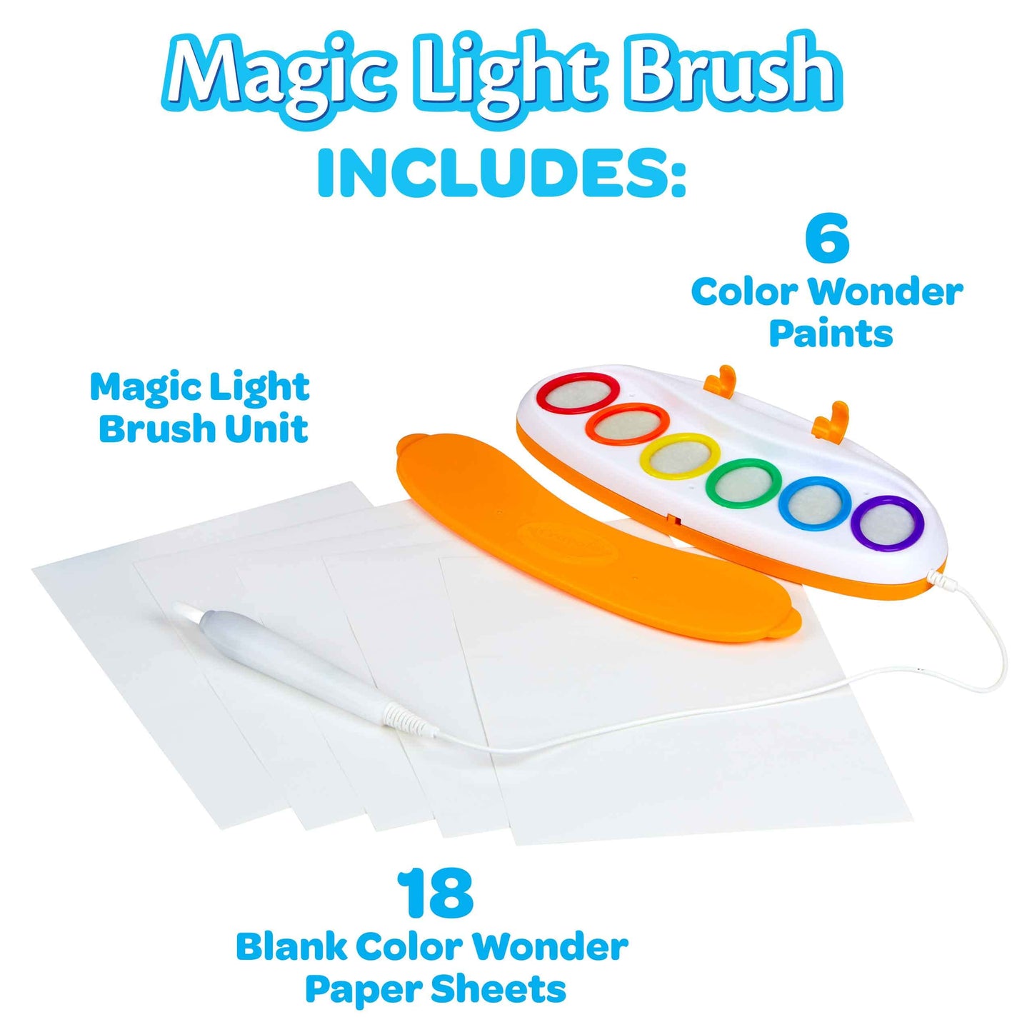 Crayola Color Wonder Magic Light Brush, Mess Free Painting Station for Kids, Gift for Kids, Learning Toddler Activity Toy, Ages 3+ 🍁 All In One Marketplace Canada