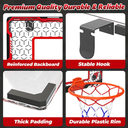 EagleStone Mini Indoor Basketball Hoop for Door & Wall with Foldable Rim 🍁 All In One Marketplace Canada