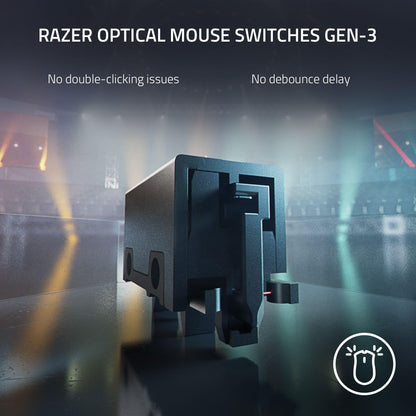 Razer DeathAdder V3 Pro Wireless Gaming Mouse, 64g, 90 Hr Battery, White