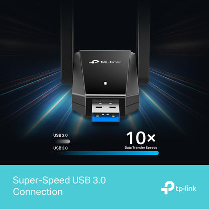 TP-Link AX1800 WiFi 6 USB Adapter (Archer TX30U Plus) – Dual High-Gain Antennas, Up to 1800 Mbps, USB 3.0, OFDMA, MU-MIMO, WPA3 Security, Plug & Play for Windows 10/11 🍁 All In One Marketplace Canada