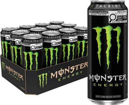 MONSTER ENERGY, Original, 473 mL Cans (12 Pack) – Energy Drink - Available at All In One Marketplace Canada