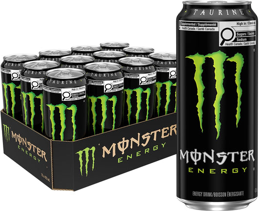 MONSTER ENERGY, Original, 473 mL Cans (12 Pack) – Energy Drink - Available at All In One Marketplace Canada