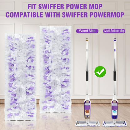 30 Pack Disposable Power Mop Refills Pads for Swiffer Power Mop,Spray Wet Pads Refill for Swiffer,Disposable Swifter Mopping Pads Refills for Multi-Surface Floor Cleaning (Purple-30) - Available at All In One Marketplace Canada