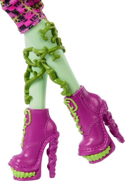Monster High Boo-riginal Creeproduction Doll, Venus McFlytrap Collectible Reproduction with Doll Stand, Diary, and Pet Chewlian Monster High