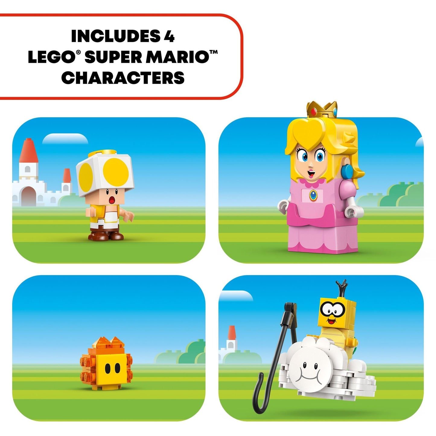 LEGO Super Mario Adventures with Interactive Peach Princess Toy, Super Mario Playset for Kids, Yellow Toad Figure, Nintendo Toy Gift for Girls, Boys and Any Gamers Ages 6 and Up, 71441 LEGO