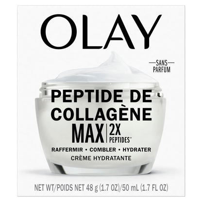 Olay Collagen Peptide Face Moisturizer, Firming Cream for Women, Fragrance-Free, Non-Greasy - Hydrating, Anti-Aging, Anti-Wrinkle, Smoothing of Fine Lines, Tightening Skin Care - Niacinamide, 50 mL