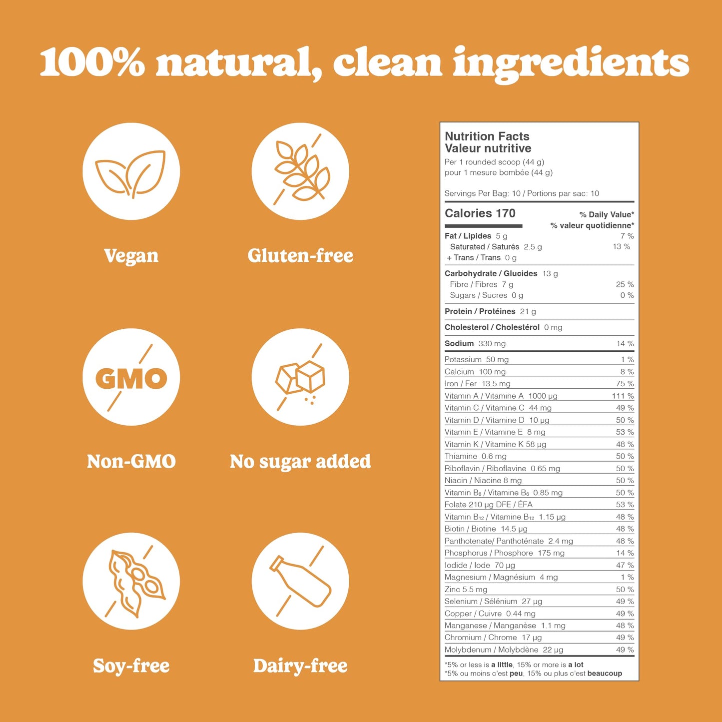 Good Protein Vegan Plant-based Protein Powder 100% Natural, Non-GMO, Dairy-free, Gluten-free, Soy-free, No Added Sugar and Nothing Artificial. Salted Caramel All-in-One Shake 440 grams