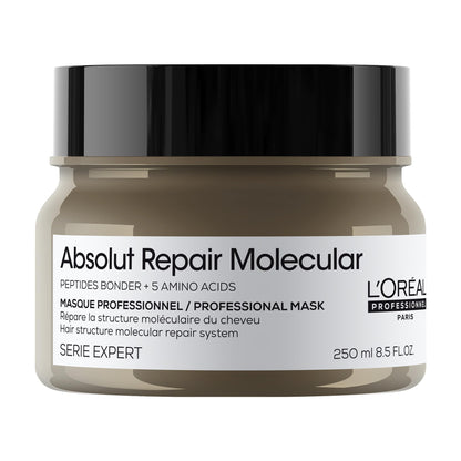 L'Oréal Professionnel Absolut Repair Molecular Mask, Damaged Hair, 250 mL