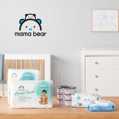 Amazon Brand - Mama Bear Blossoms Scented Diaper Pail Refills for Diaper Genie Pails, Odor Control, 2160 Count (8 Packs of 270 Count) | Compatible with Diaper Genie Complete, Elite & Expressions Pails