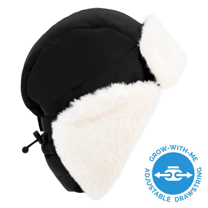 Jan & Jul Boys' Toasty-Dry Trapper Hat for Kids (Black, L) 🍁 All In One Marketplace Canada