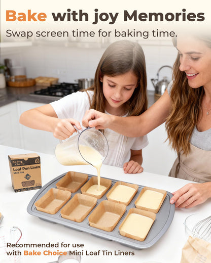 Bake Choice Mini Loaf Pan, 8-Cavity Non-Stick Carbon Steel Baking Pans Set 🍁 All In One Marketplace Canada
