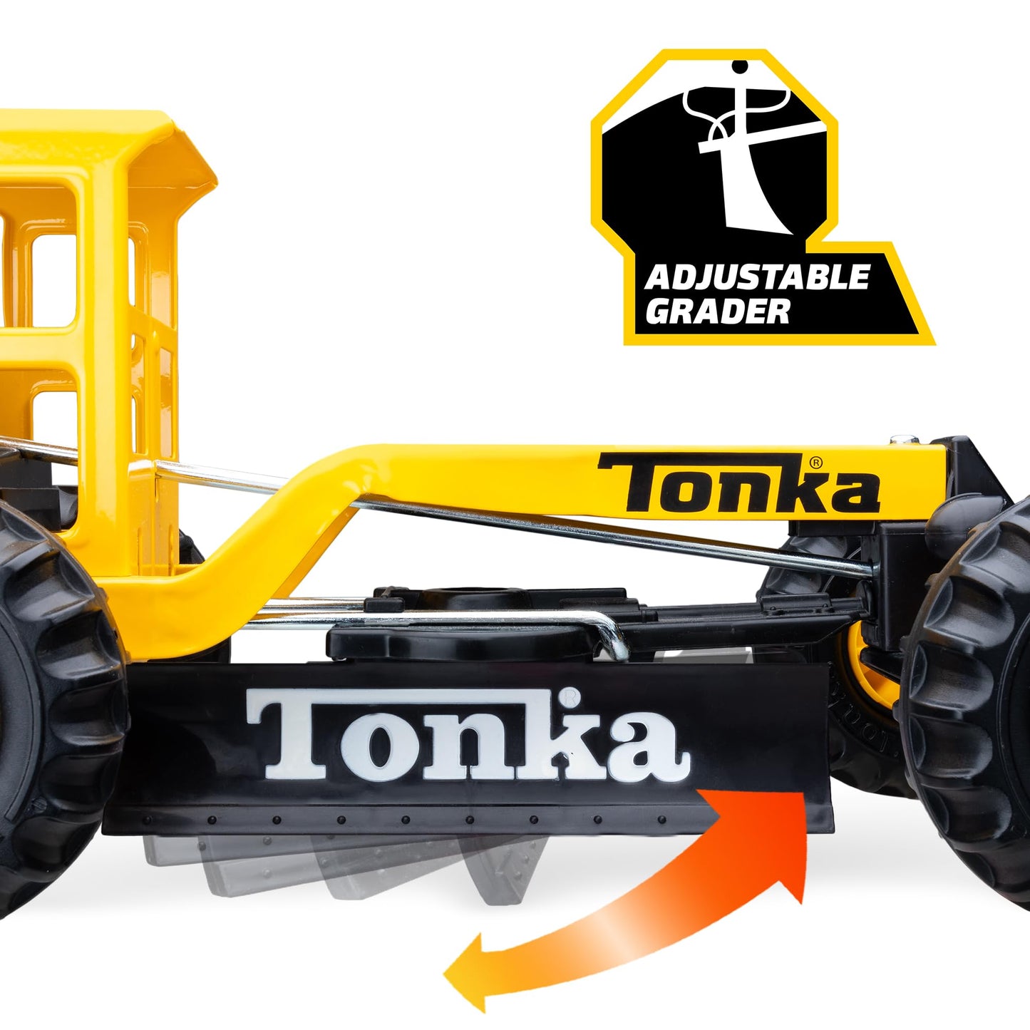 Tonka - Steel Classics Road Grader - Amazon Exclusive - Frustration Free Packaging Tonka